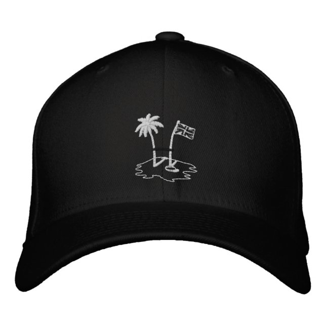 BVI RUGBY Black Embroided Baseball Cap Broderad Keps (Framsida)