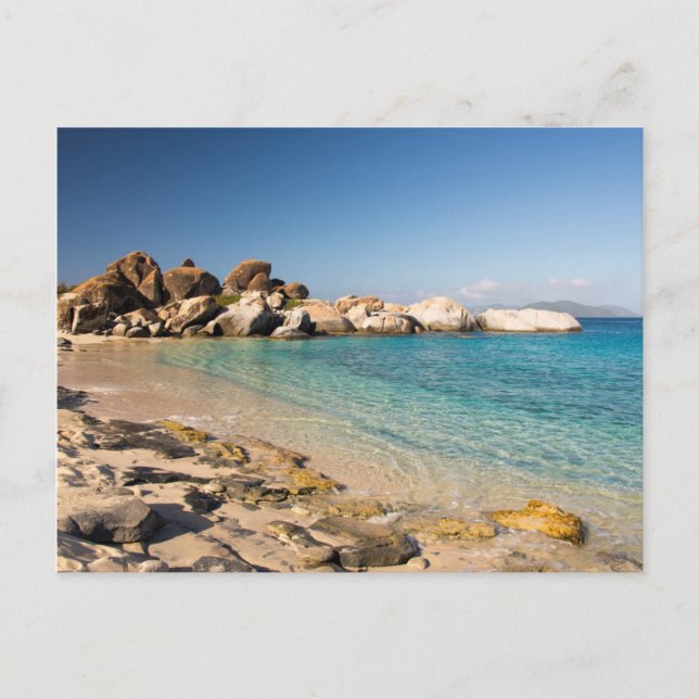 BVI, Virgin Gorda, The Baths nationalpark Vykort (Framsida)