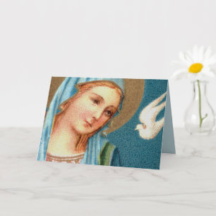BVM & Heliga Spirit från Lippis Annunciation (Det. Kort