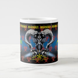 BW! BIOHAZARD VARNING! SKULL JUMBO MUGG