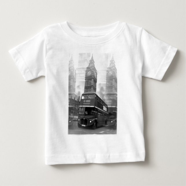 BW Black & White London Buss & Big Ben Tröja (Framsida)