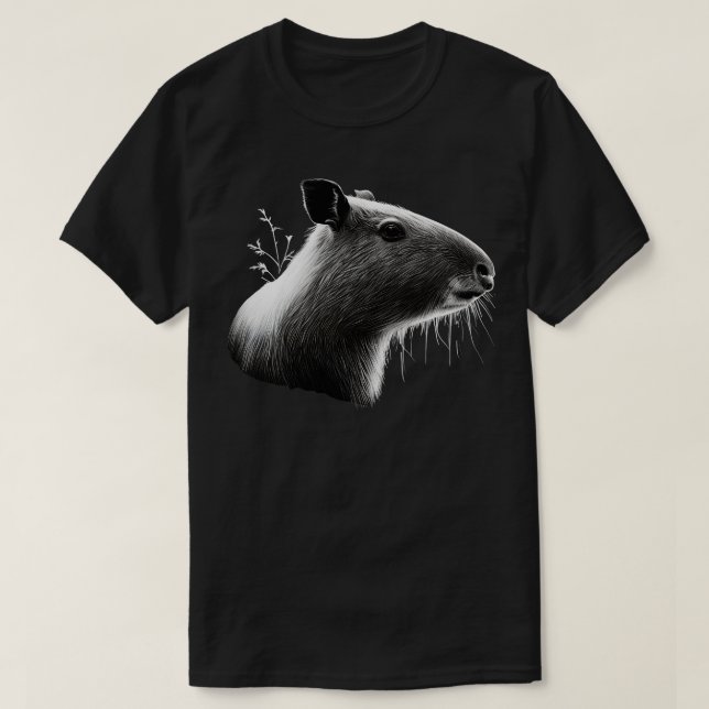 BW Capybara T Shirt (Design framsida)