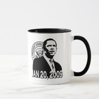 BW för presidentObama invigning Mugg