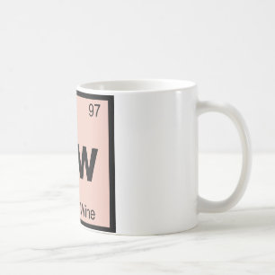 Bw - Kemiperiodiska systemet Symbol för Boxat Vin Kaffemugg