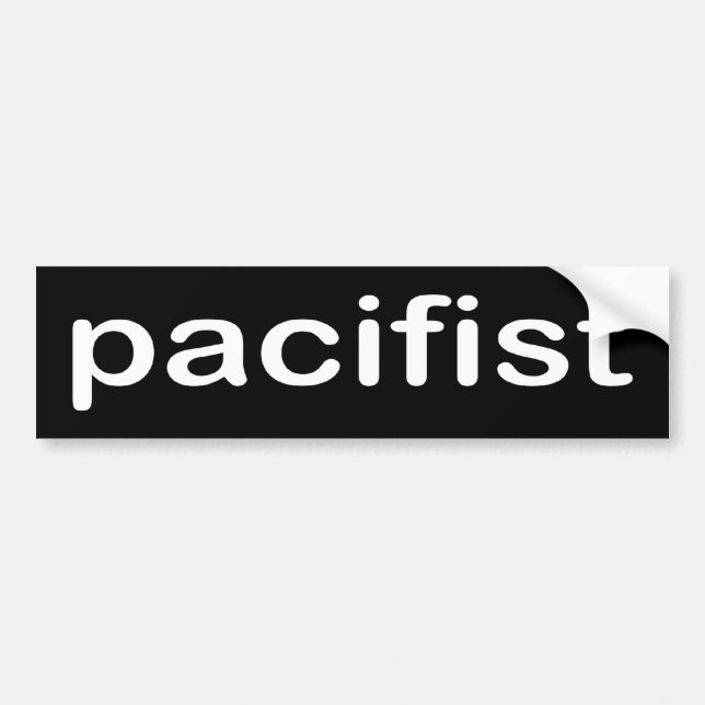 BW_pacifist Bildekal (Framsidan)