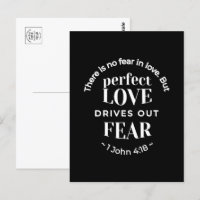 BW 'Perfekt Kärlek Drives Out Fear' - 1 John 4:18