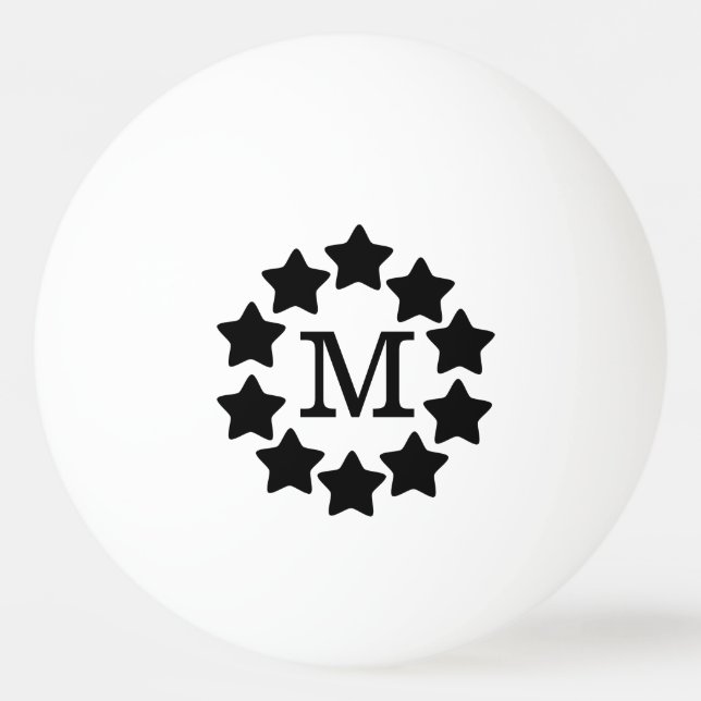 BW Star Ram Monogrammed monogrammat Pingisboll (Framsidan)