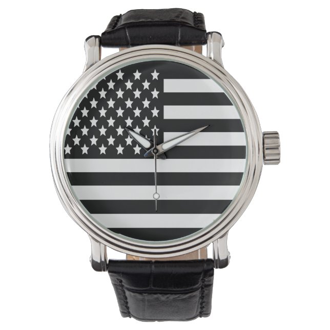 BW US-Flagga Armbandsur (Framsida)