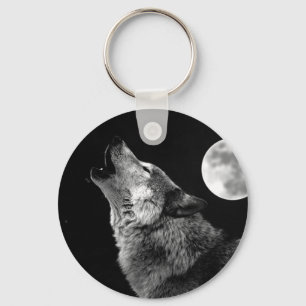 BW Varg Howling i Måne Nyckelring
