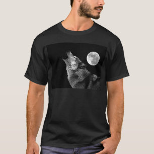 BW Varg Howling i Måne Tee Shirt