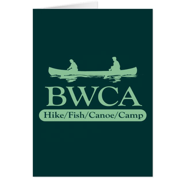 BWCA/Hike Fish Canoe Camp Hälsningskort (Framsidan)
