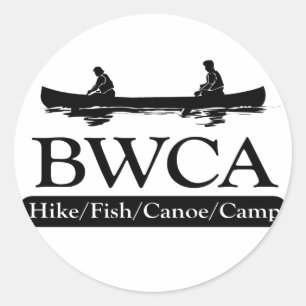 BWCA/Hike Fish Canoe Camp Runt Klistermärke