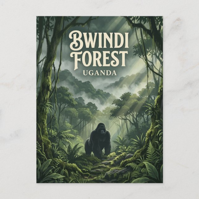 Bwindi Forest, Kanungu, Västra Vykort (Framsida)