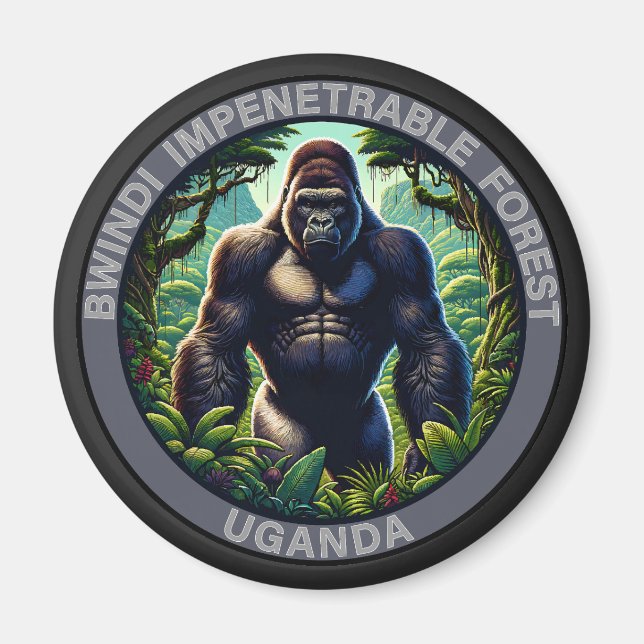 Bwindi Impenetable Forest Uganda Magnet (Framsidan)