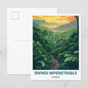 Bwindi Impenetable Forest Uganda Travel Vykort