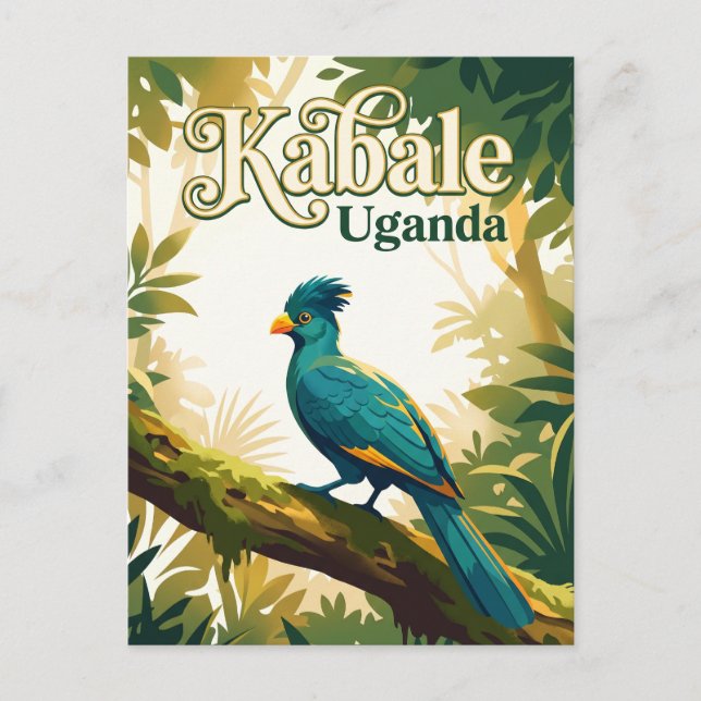 Bwindis ogenomträngliga skog Uganda Vykort (Framsida)