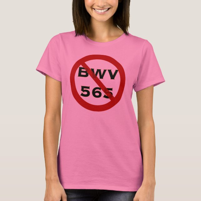 BWV565 Förbjuden t-shirt (Framsida)