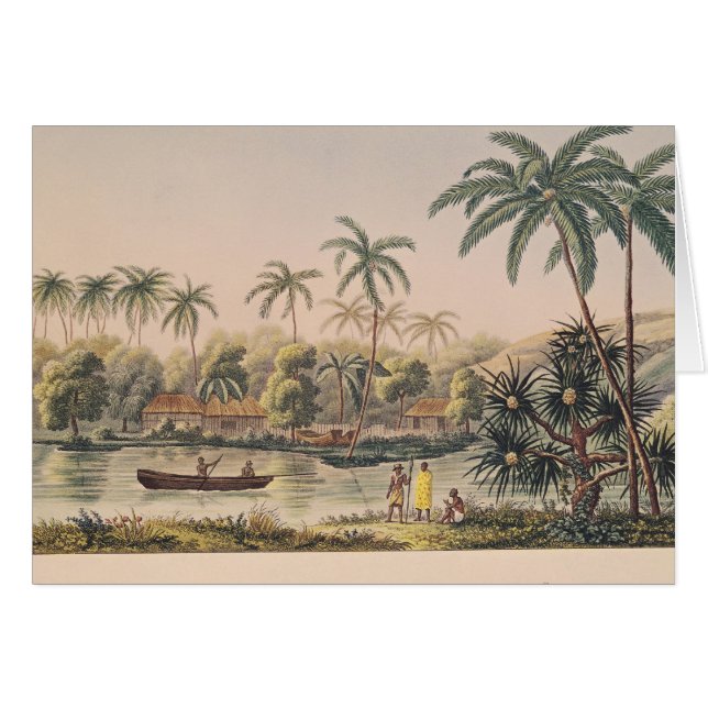 By av Matavae, Tahiti Hälsningskort (Framsidan Horizontal)
