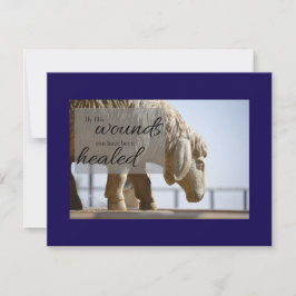 By His Wounds We are Healed Card Anteckningskort