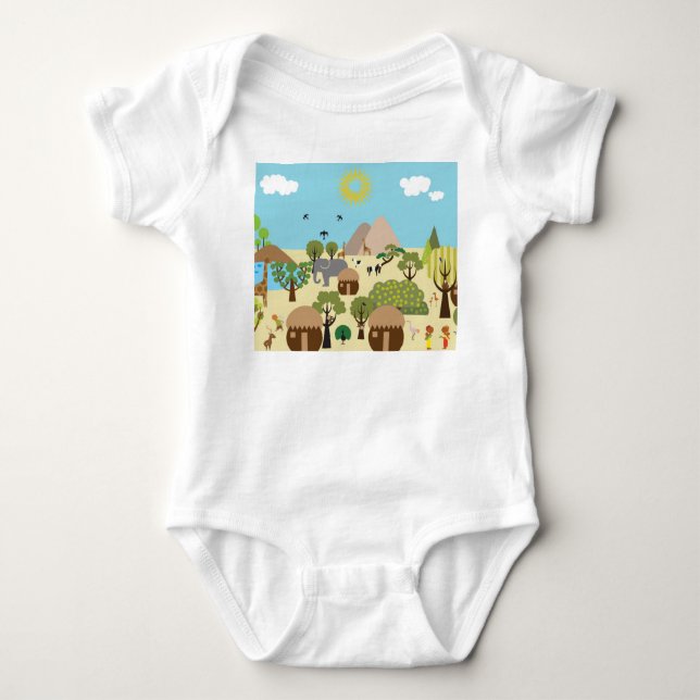 By i Afrika T Shirt (Framsida)