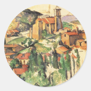 By Paul Cezanne, Vintage Art - Gardanne by Runt Klistermärke