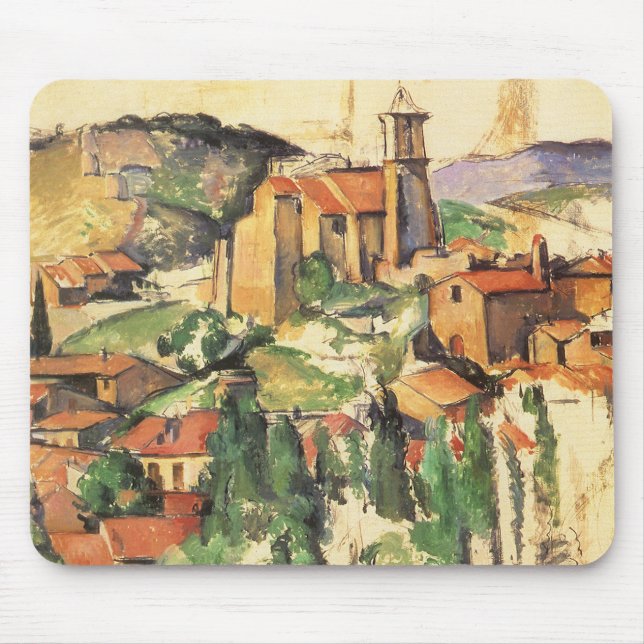 By Paul Cezanne, Vintage konst - Byn Gardanne Musmatta (Framsidan)