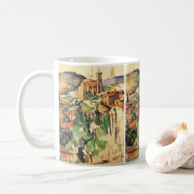 By Paul Cezanne, Vintage konst - Gardanne by Kaffemugg (Med munk)