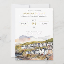 By the Sea Watercolor Invitation Inbjudningar