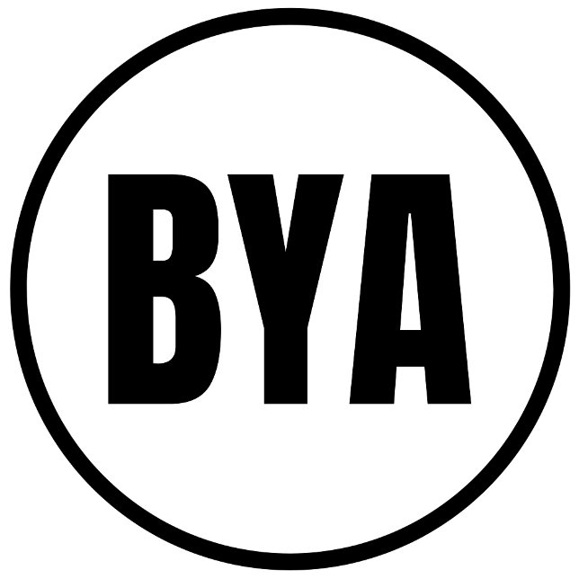 BYA - Gränsklassisk rund etikett (Skapare uppladdad)