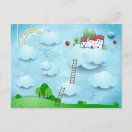 Byage över molnen vykort