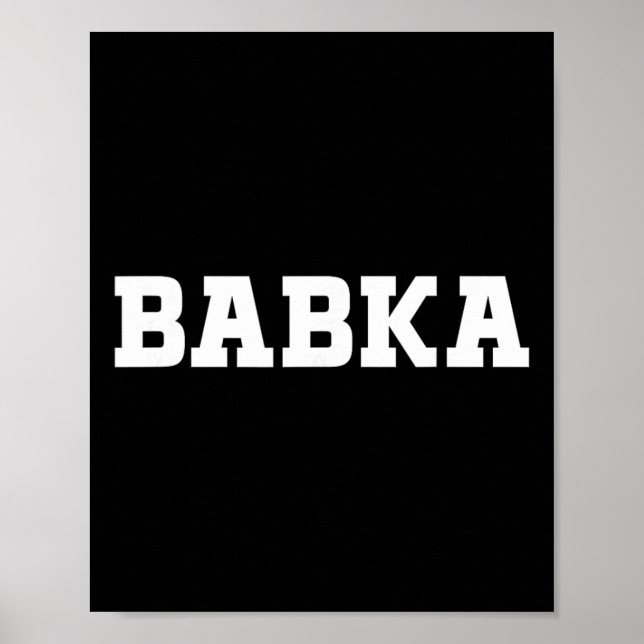 Bybka matdesign för män kvinnor barn rolig Bybka  Poster (Framsidan)
