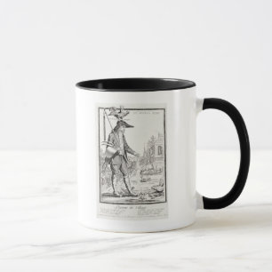 Bybonden som är född att lida, c.1780 mugg
