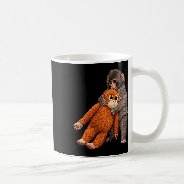 Byby Viral Monkey Punch Hugging  Kaffemugg (Höger)
