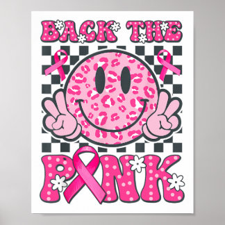 Byck Rosa Smile Ansikte Rosa Breast Cancer Awaren Poster
