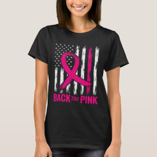 Byck ut Rosa USA: s Flagga Breast Cancer Awareness T Shirt