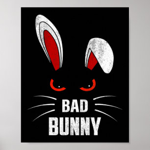 Byd Bunny Scary Rabbit Coola Animal Lover Poster