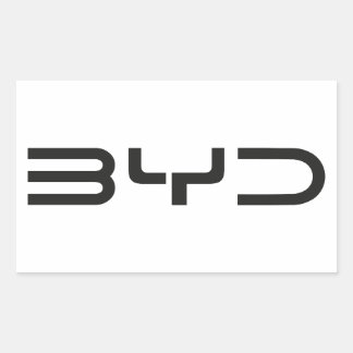 BYD-klistermärken Rektangulärt Klistermärke