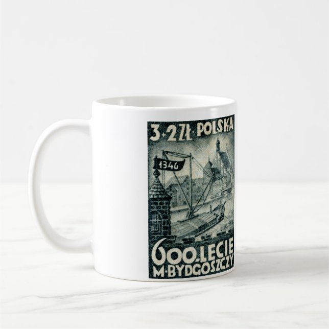 Bydgoszcz 1946 Polen Kaffemugg (Vänster)