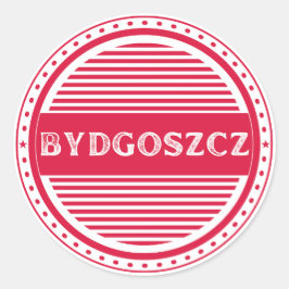 Bydgoszcz City Pride Emblem – Polish Identity Runt Klistermärke