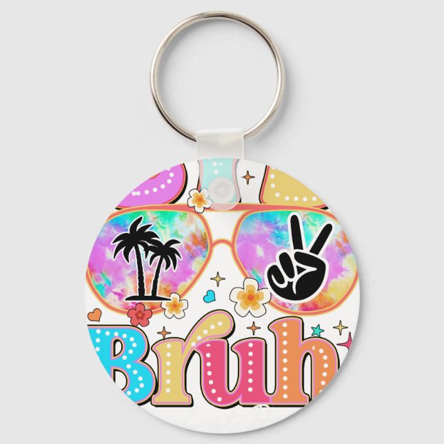 bye bruh happy last day nyckelring (Framsida)