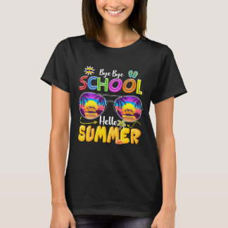 bye bye school hello summer t shirt