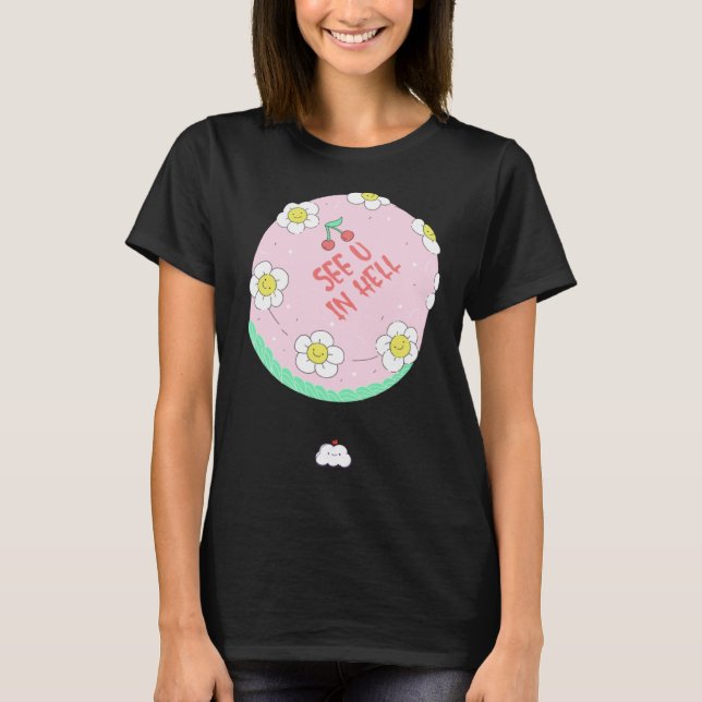 Bye Cake  Idea Breakup Farewell Team Colleague T Shirt (Framsida)