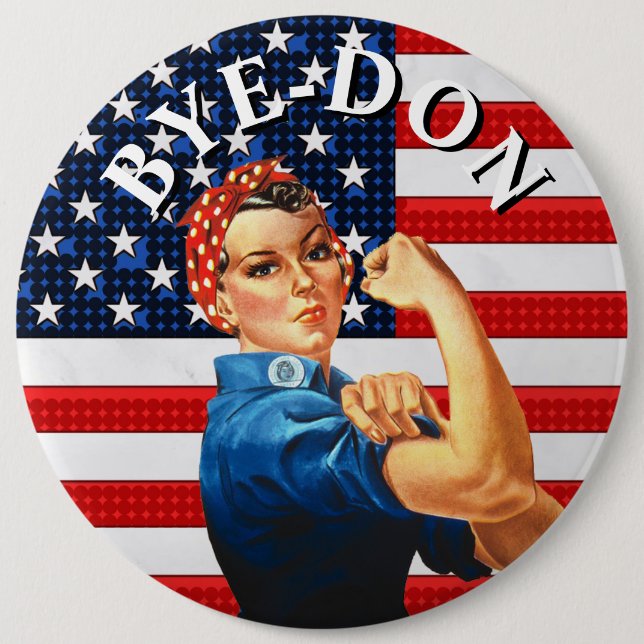 BYE-DON Anti Trump Strong Woman Knapp (Framsida)