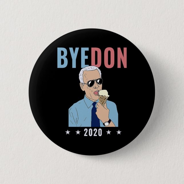 Bye Don Byedon Glass Vote Rolig Joe Biden Anti- Knapp (Framsida)