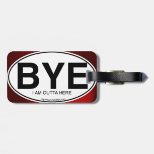 BYE Euro Sticker-Märkre Bagagebricka