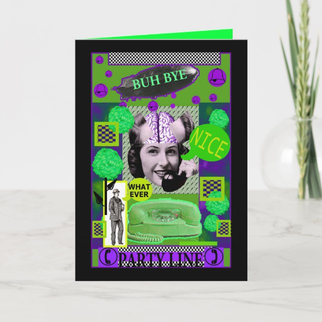 BYE FÖR BRAINLADY-KORT BUH KORT (Framsida)