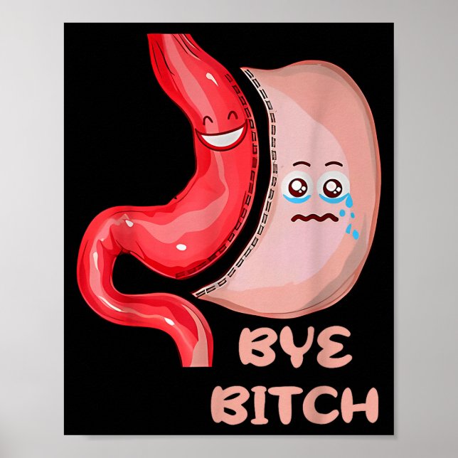 Bye Funny Gastric Sleeve Surgery Stomach  Poster (Framsidan)