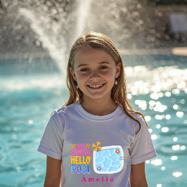 Bye School Hello Pool Personlig T-Shirt
