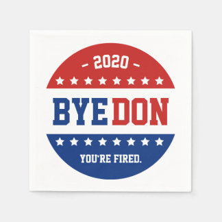 BYEDON Anti-Trump Trump Trump aldrig Biden 2020 Pappersservett