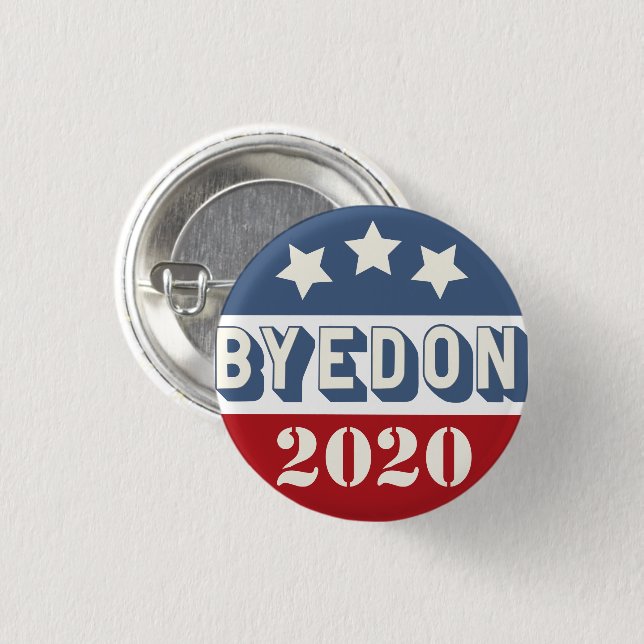 Byedon Funny Biden Harris 2020 Val (återst) Knapp (Framsida & baksida)